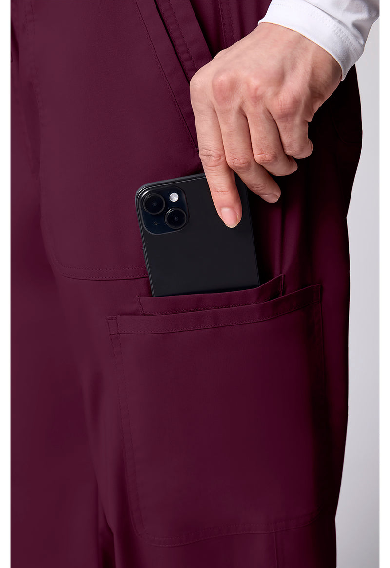 Wine - Men's 12 Pockets Scrub Pants (View 4)