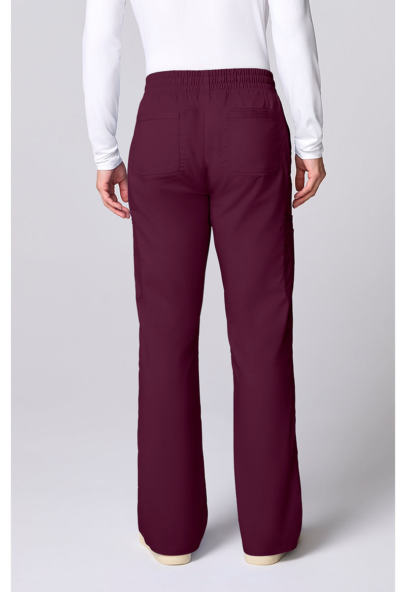 Wine - Cherokee WW Revolution Men's Scrub Pants - Back View