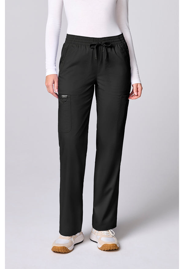 Women's 12 Pockets Straight Leg Scrub Pants