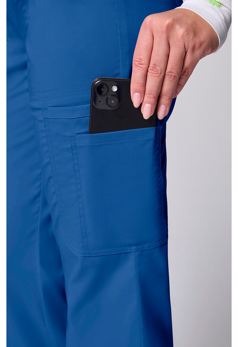 Royal - Women's 12 Pockets Straight Leg Scrub Pants (View 4)