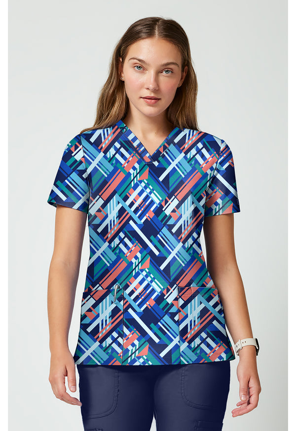 2 Pocket Print Top