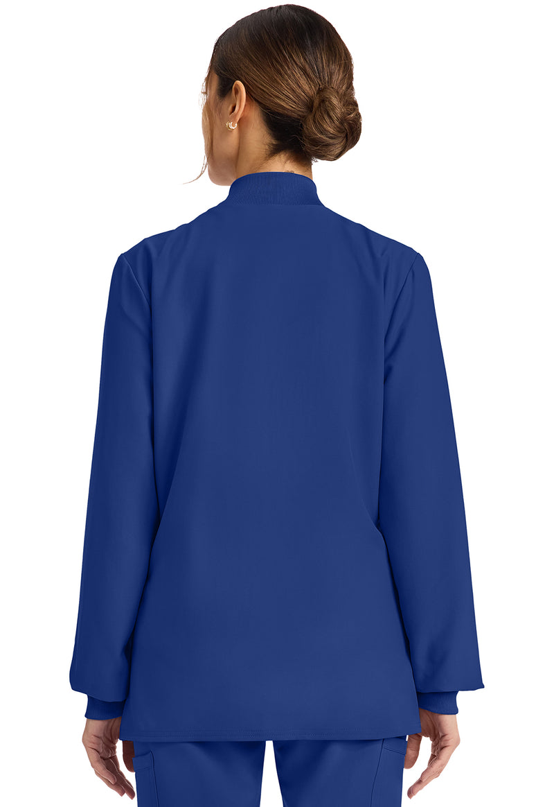 Galaxy Blue - Cherokee WW Originals Ultra Women Scrub Jacket - Back View