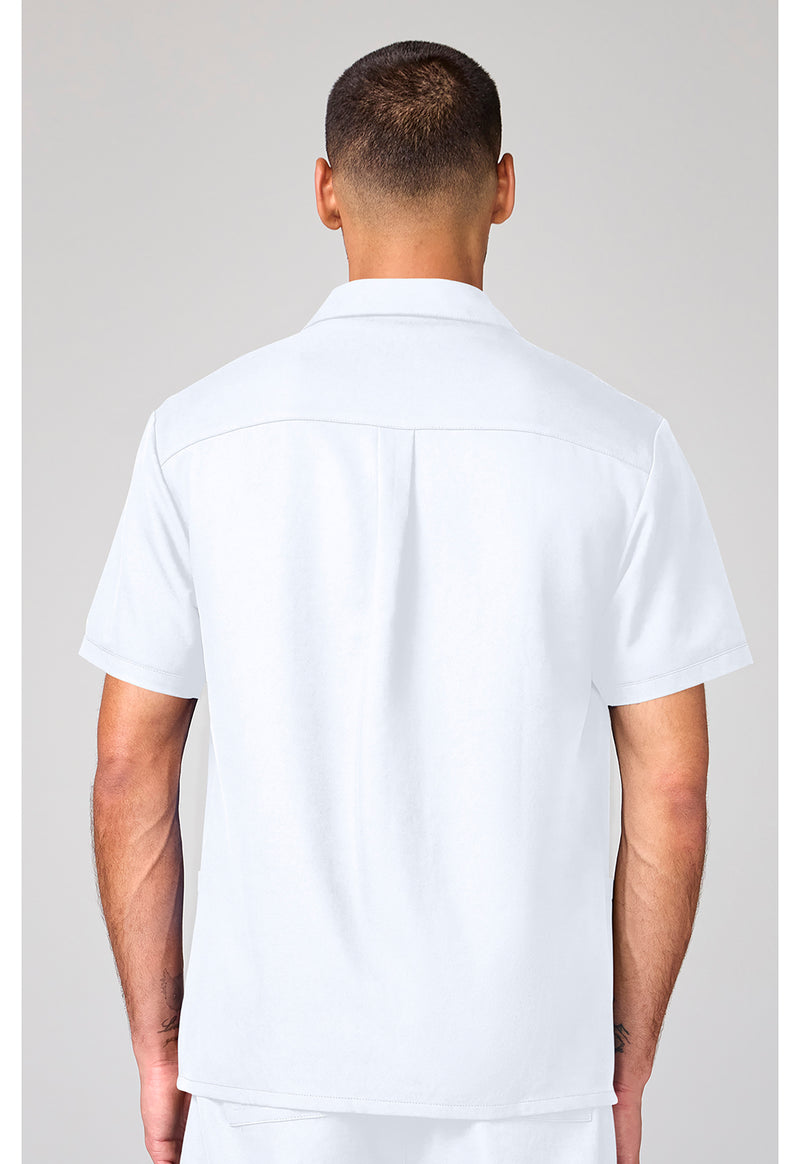 White - Men's Full Zip Jacket (Back)
