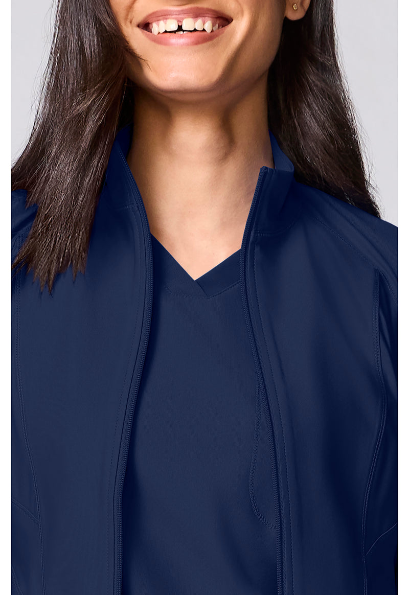 Navy - Women's Full Zip Jacket (View 2)