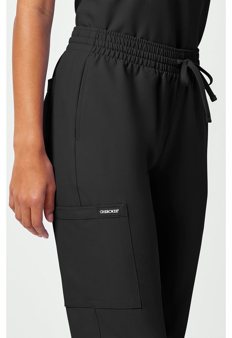 Black - Women's Mid Rise Jogger – Petite (View 3)