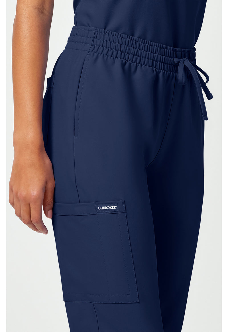 Navy - Women's Mid Rise Jogger – Petite (View 3)