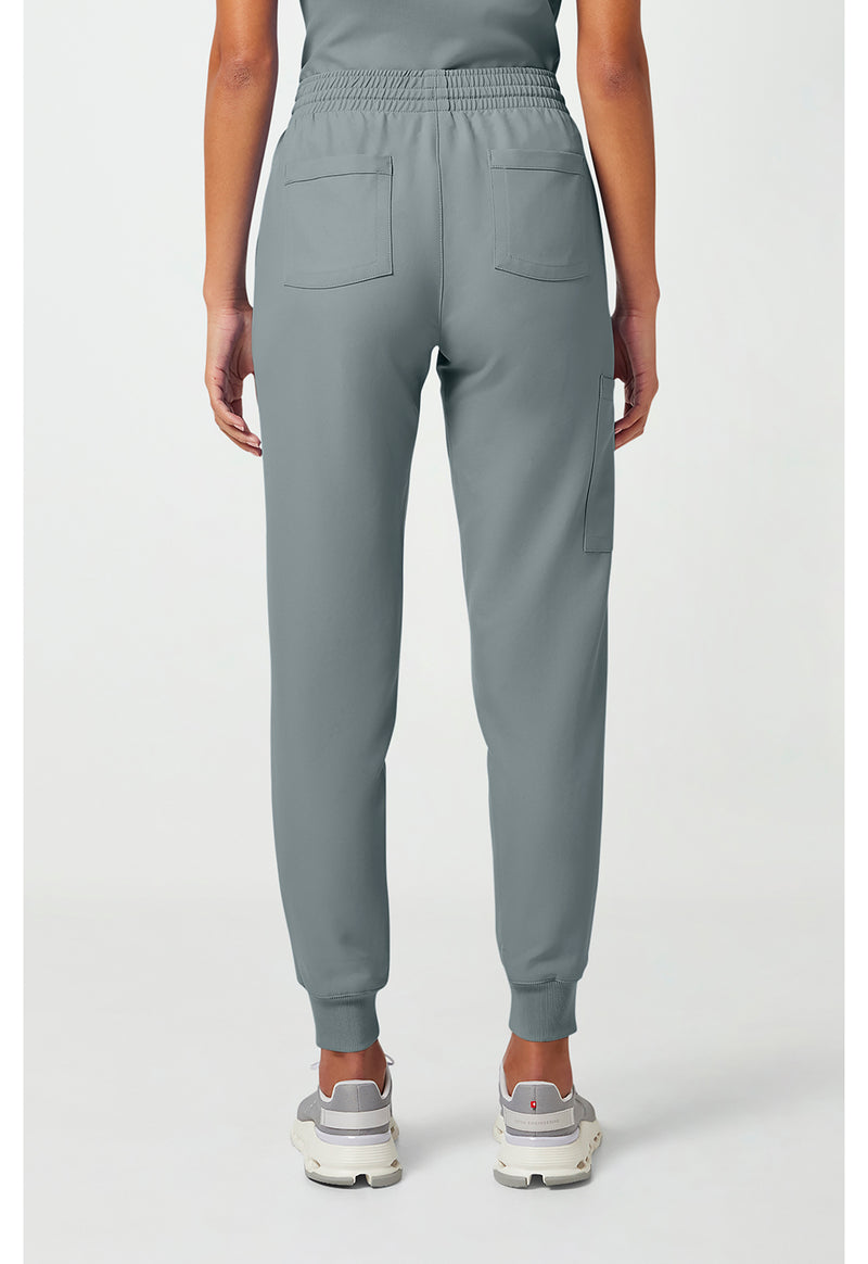 Grey - Cherokee WW Originals Ultra Women Scrub Pants - Back View