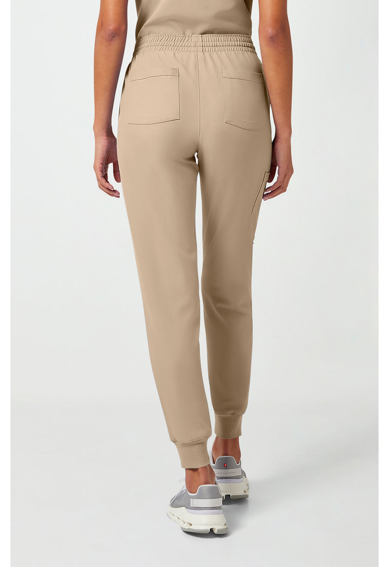 Khaki - Cherokee WW Originals Ultra Women Scrub Pants - Back View