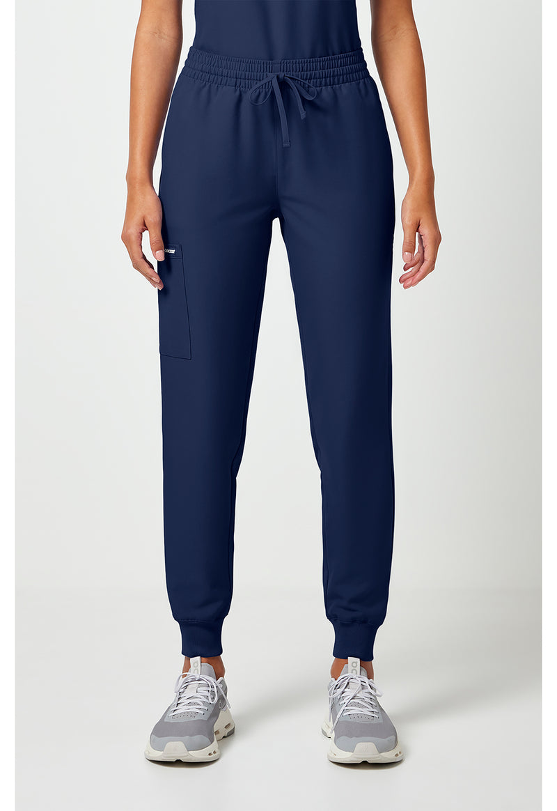 Navy - Cherokee WW Originals Ultra Women Scrub Pants - Front View