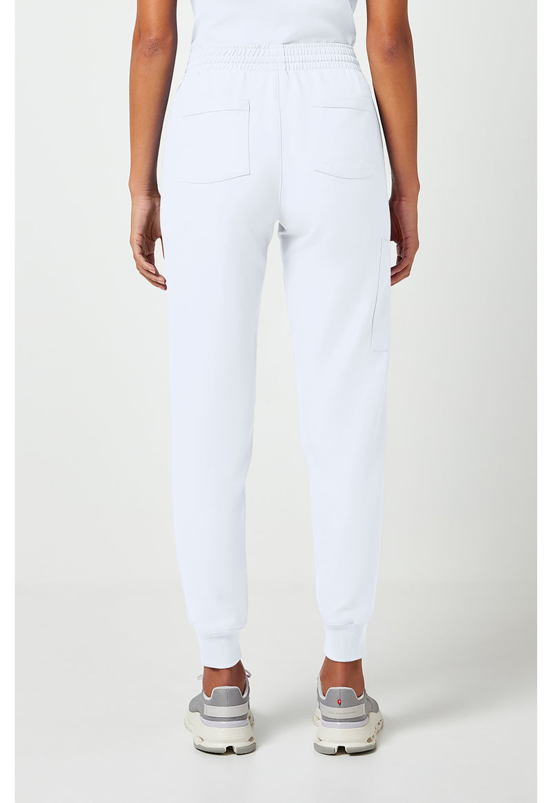 White - Cherokee WW Originals Ultra Women Scrub Pants - Back View