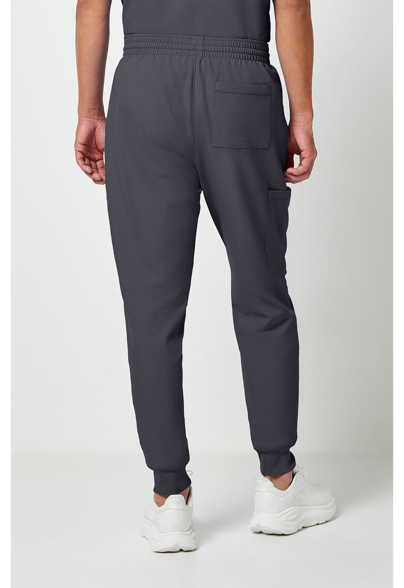 Pewter - Cherokee WW Originals Ultra Men Scrub Pants - Back View
