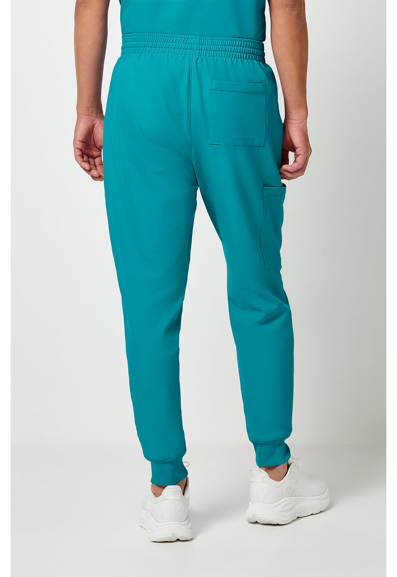 Teal Blue - Cherokee WW Originals Ultra Men Scrub Pants - Back View