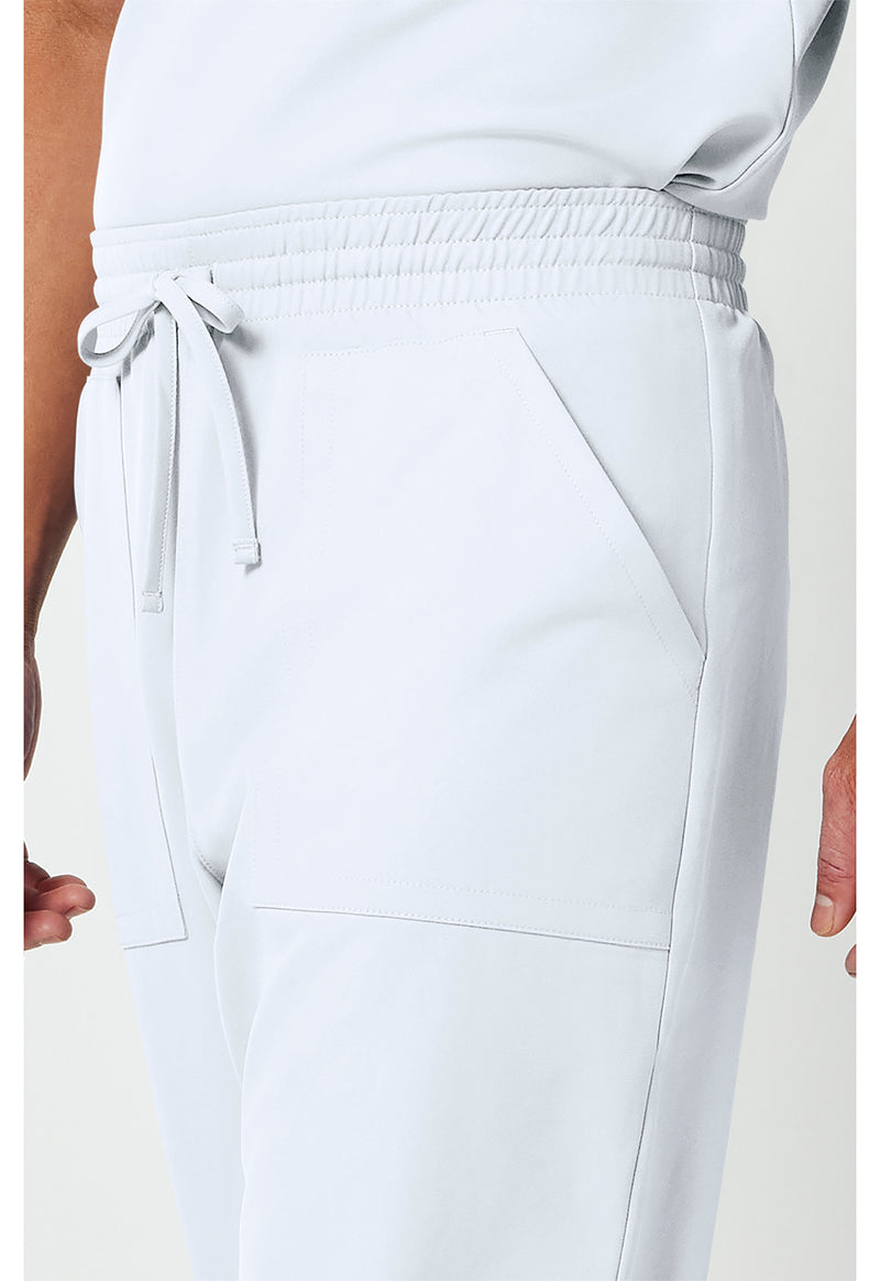 White - Men's Mid Rise Jogger (View 4)