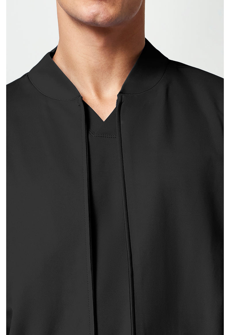 Black - Men's Zip Front Jacket (View 2)