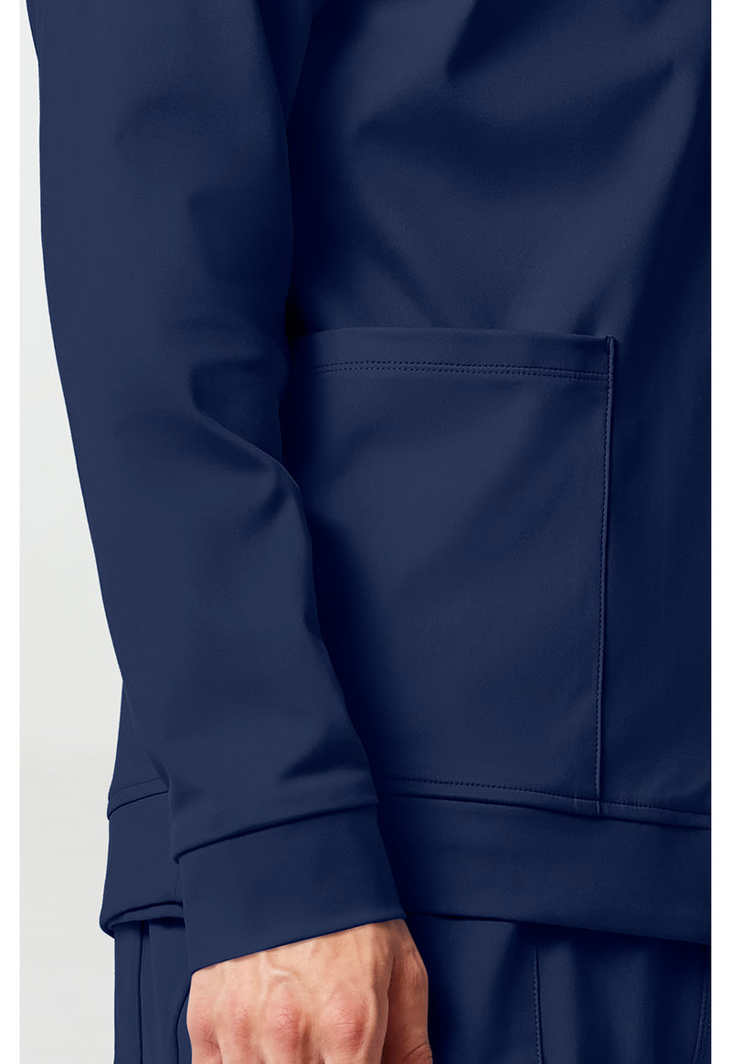 Navy - Men's Zip Front Jacket (View 3)