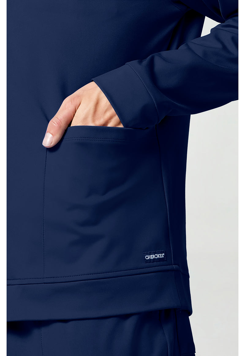 Navy - Men's Zip Front Jacket (View 4)