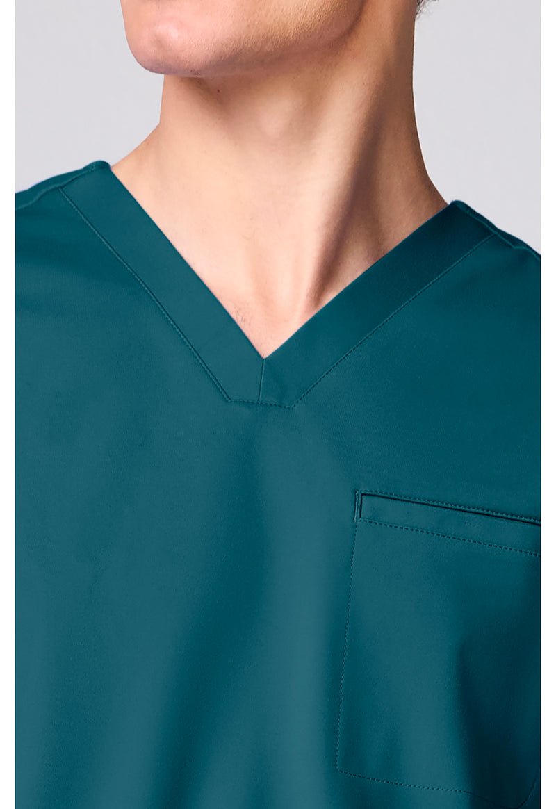 Caribbean Blue - Men's 3 Pocket V-neck Top (View 2)
