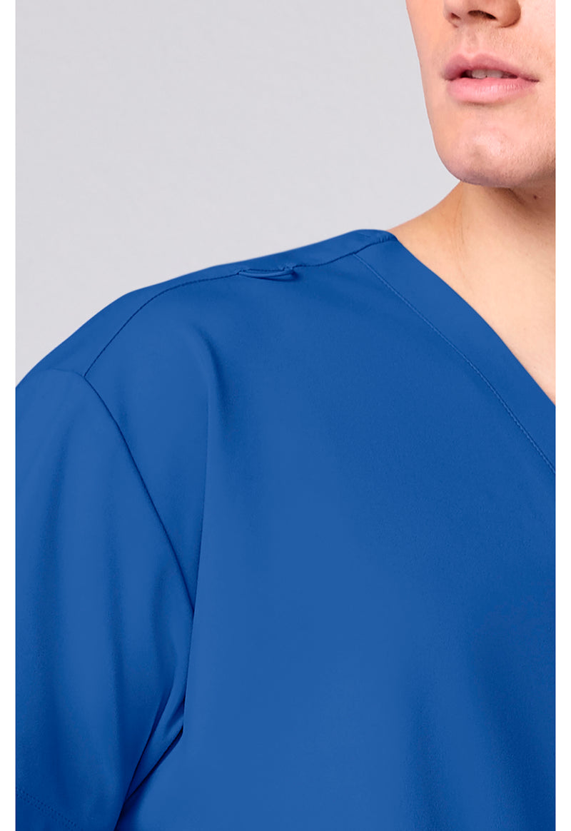Royal - Men's 3 Pocket V-neck Top (View 3)