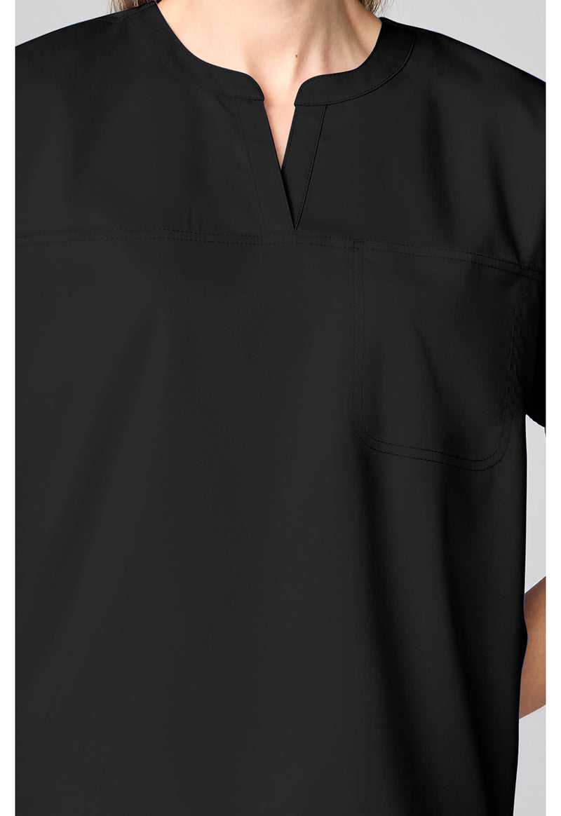 Black - Mandarin Collar Top (View 2)