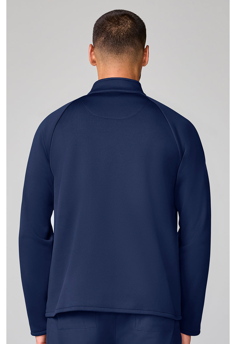 Navy - Men's Fleece Jacket (Back)