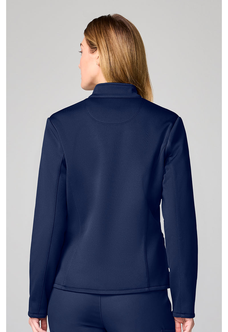 Navy - Fleece Jacket (Back)