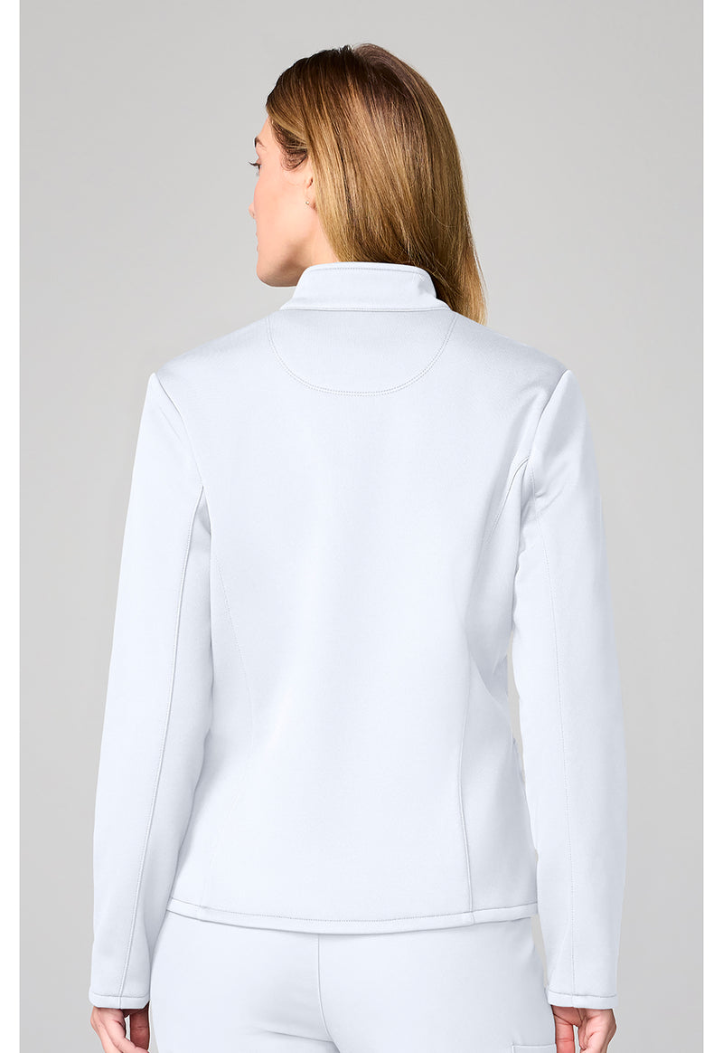 WHITE - Fleece Jacket (Back)