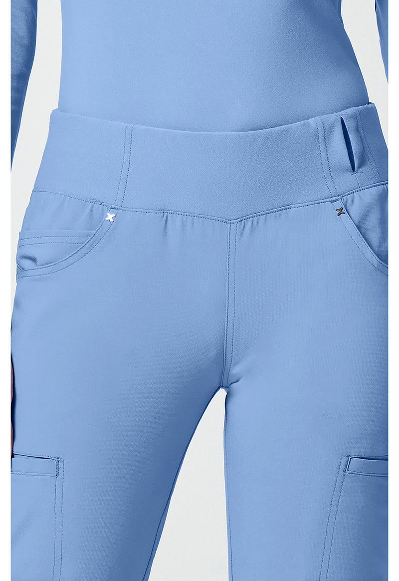 ciel blue - Mid Rise Straight Leg Pull-on Pant (View 2)