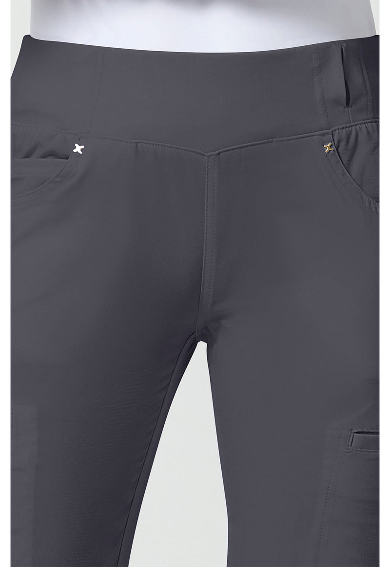 pewter - Mid Rise Straight Leg Pull-on Pant (View 2)