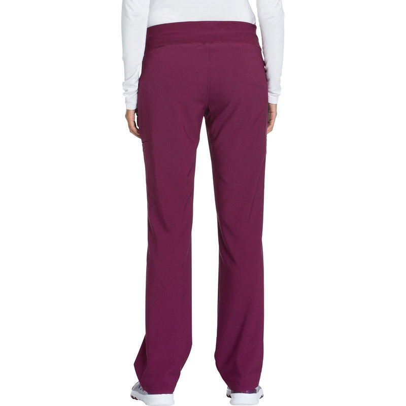 wine - Mid Rise Straight Leg Pull-on Pant