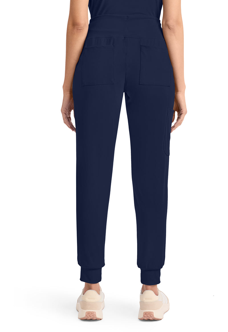 Navy - Cherokee Achieve Women Scrub Pants - Back View