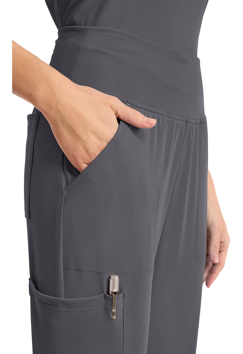 Pewter - Women's 5-Pocket Jogger Scrub Pants (View 3)