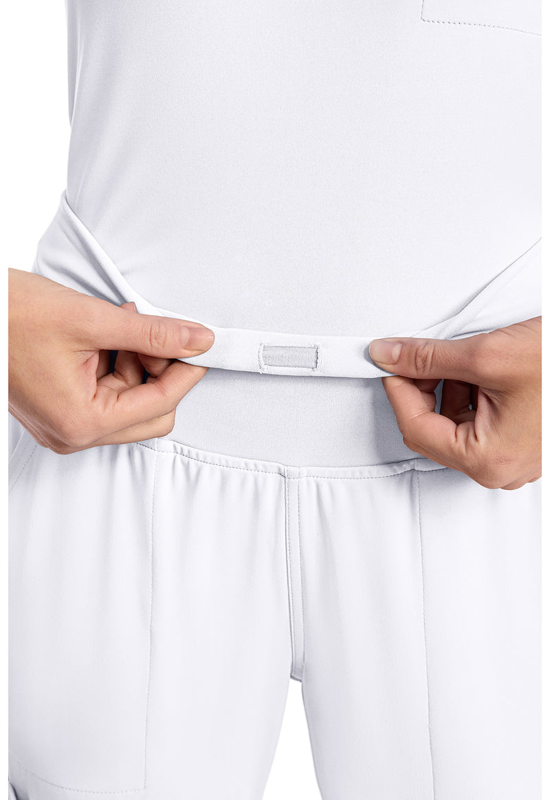 WHITE - Women's 5-Pocket Jogger Scrub Pants (View 2)