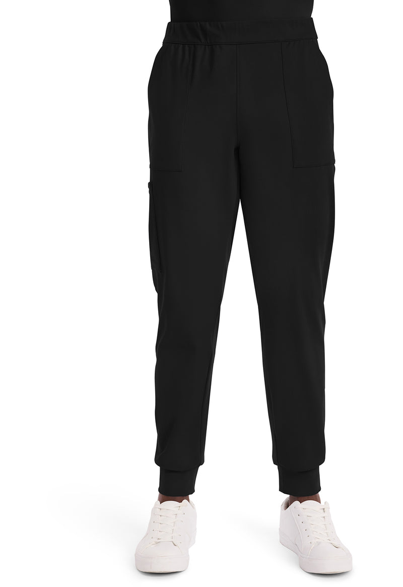 Black - Cherokee Achieve Men Scrub Pants - Front View
