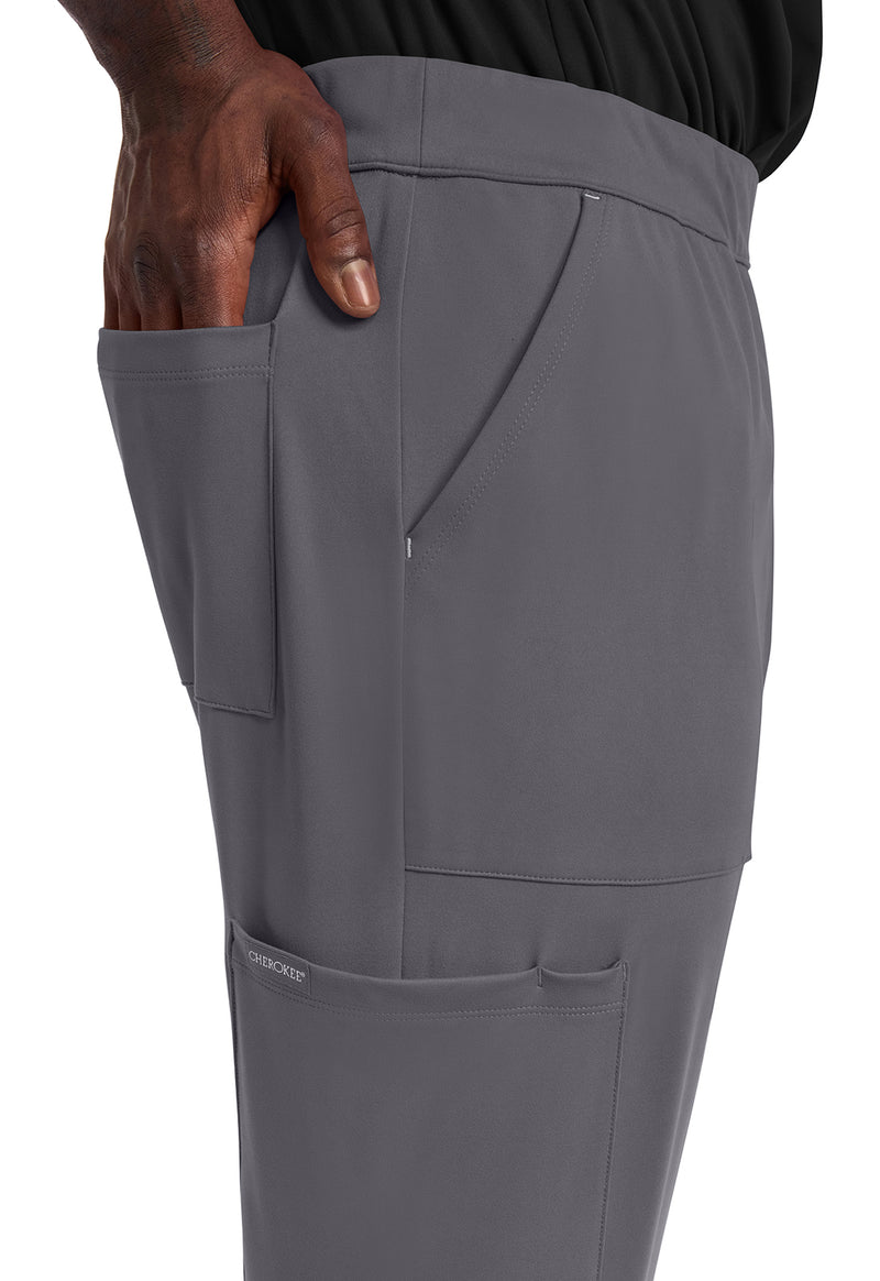 Pewter - Men's 5-Pocket Jogger Scrub Pants (View 2)