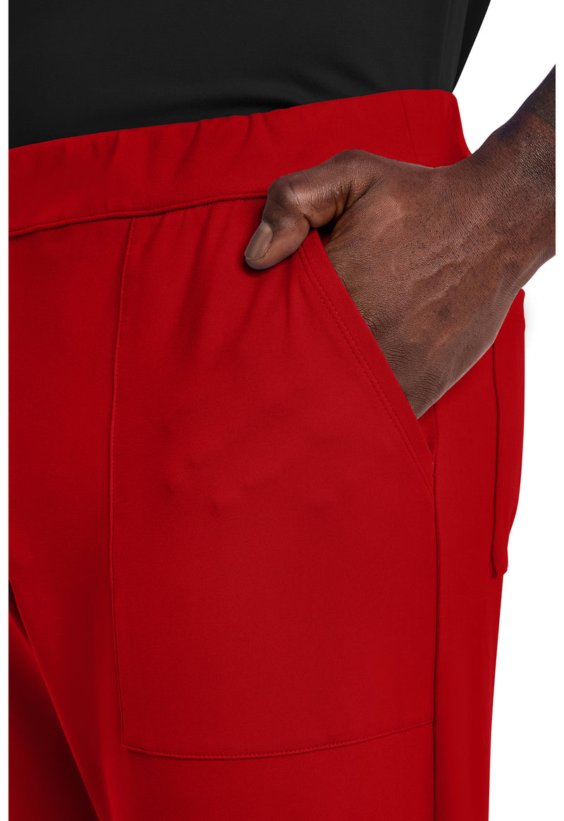 RED - Men's 5-Pocket Jogger Scrub Pants (View 3)