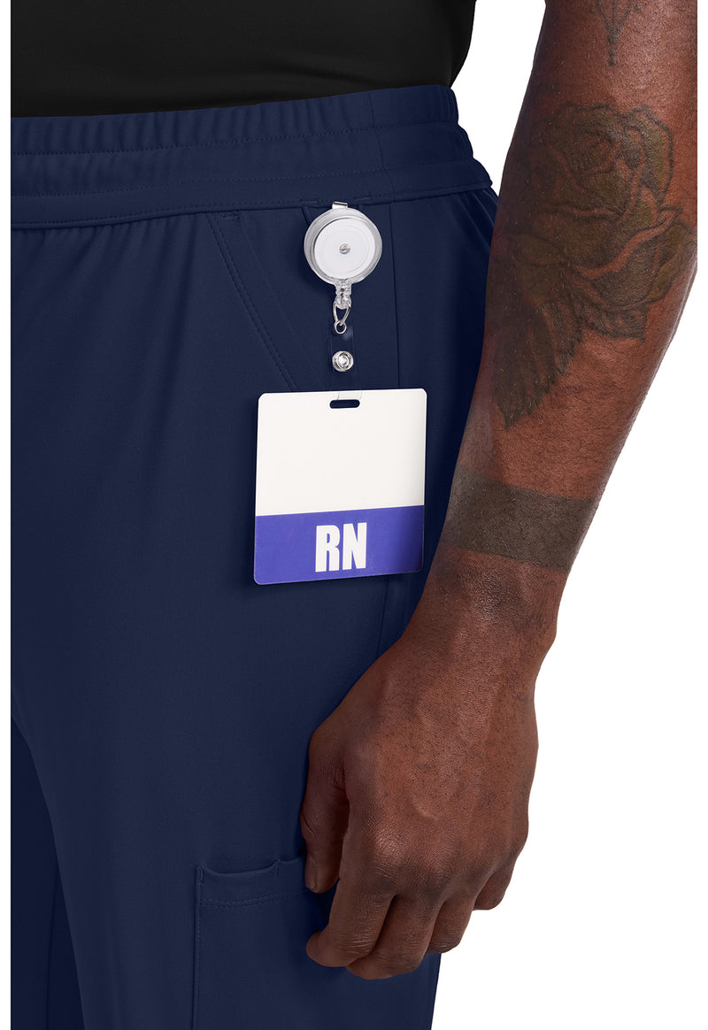 Navy - Men's 5-Pocket Straight Leg Scrub Pants (View 4)
