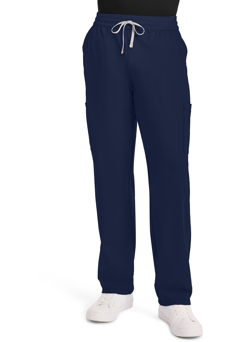 Navy - Cherokee Achieve Men Scrub Pants - Front View