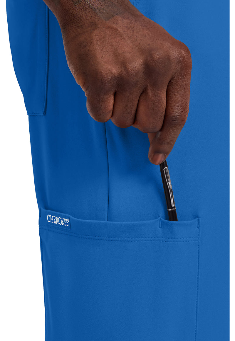 Royal - Men's 5-Pocket Straight Leg Scrub Pants (View 3)