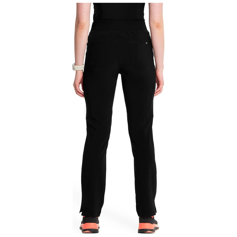 black - Mid Rise Tapered Leg Pull-on Pant