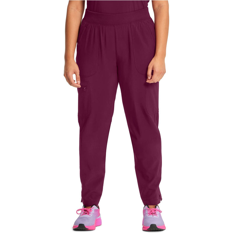 wine - Mid Rise Tapered Leg Pull-on Pant