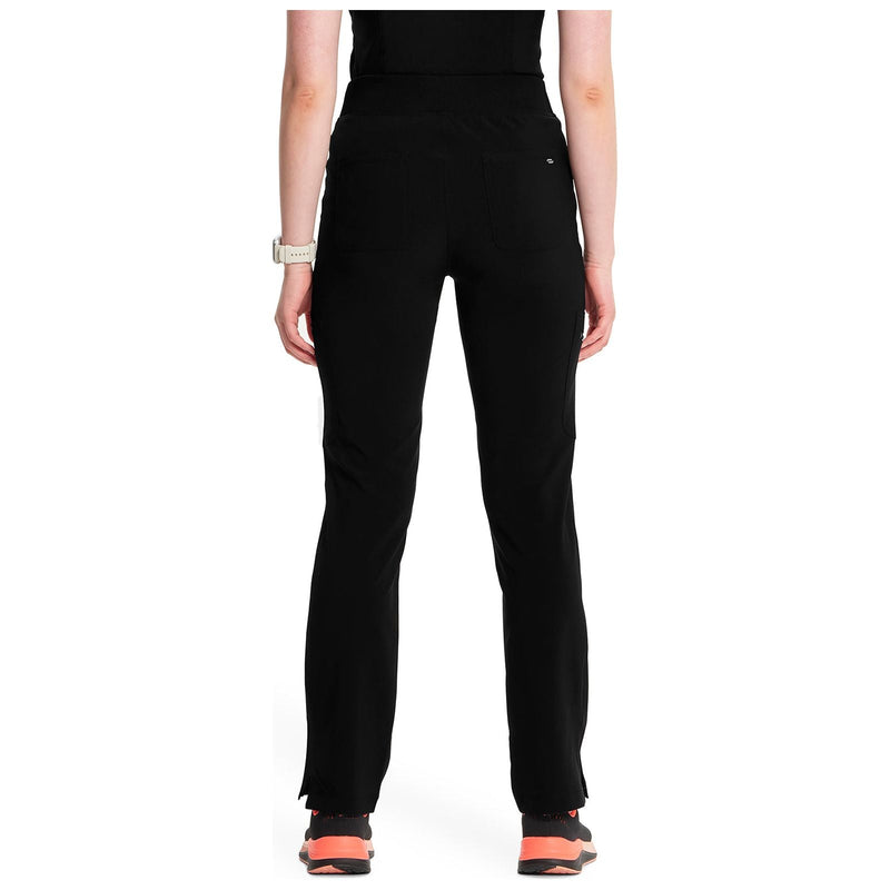 black - Mid Rise Tapered Leg Pull-on Pant
