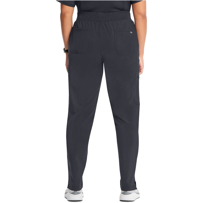 pewter - Mid Rise Tapered Leg Pull-on Pant
