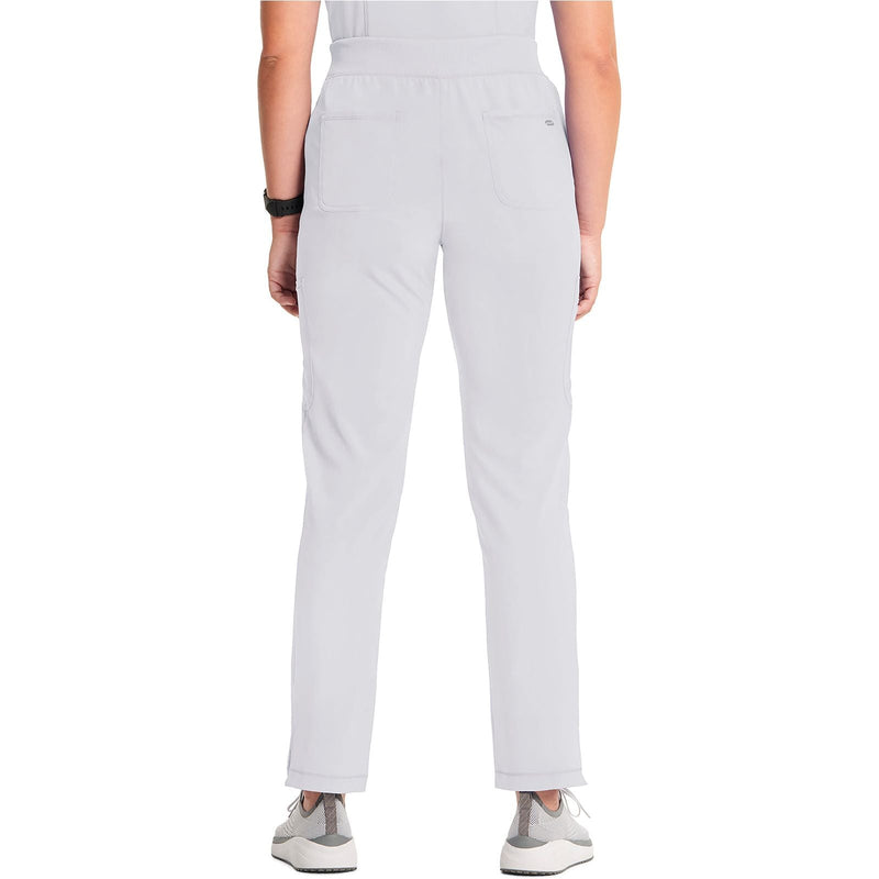 white - Mid Rise Tapered Leg Pull-on Pant