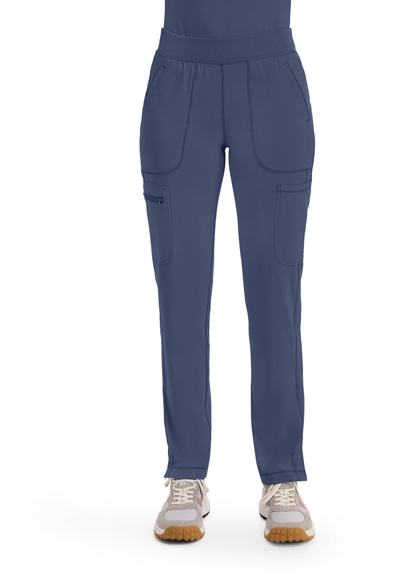 Navy - Cherokee IN Infinity Women Scrub Pants - Front View