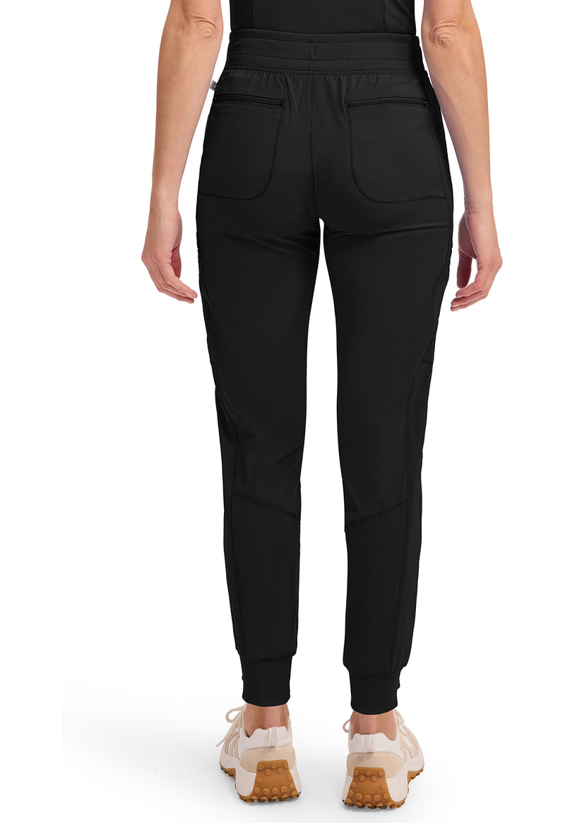 Black - Cherokee IN Infinity Women Scrub Pants - Back View