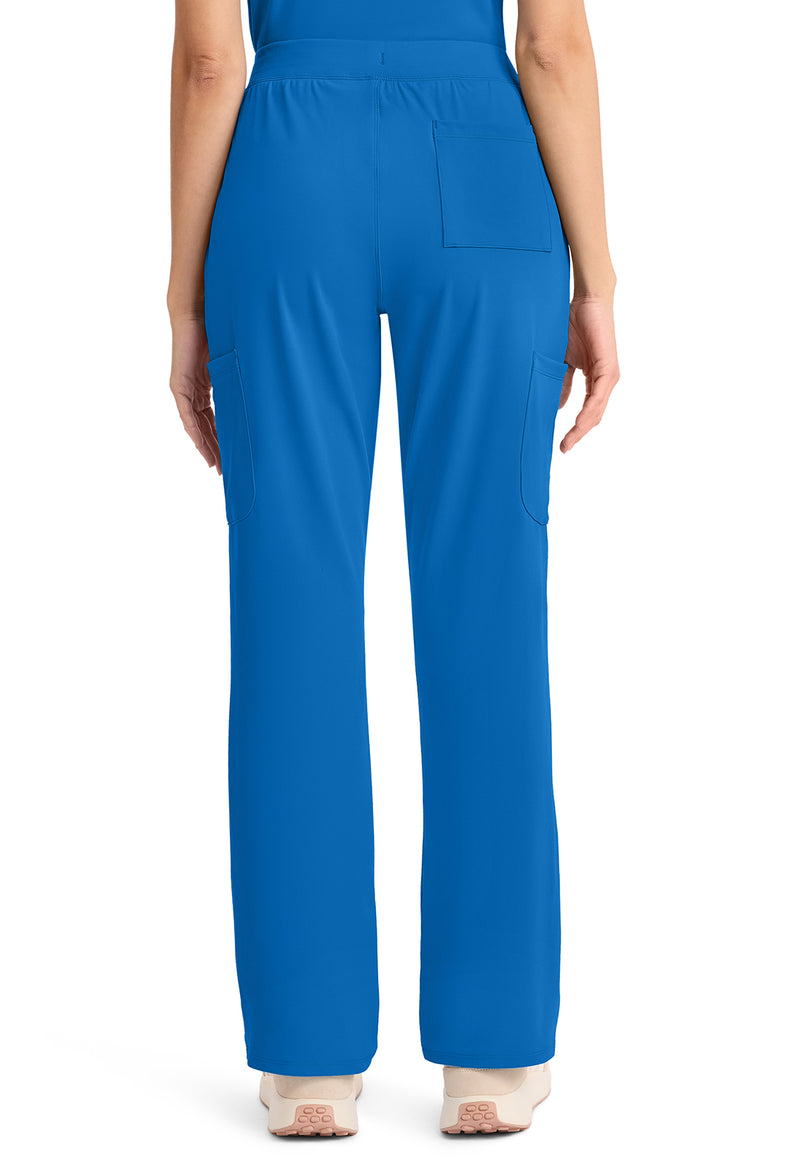 True blue - Cherokee Achieve Women Scrub Pants - Back View