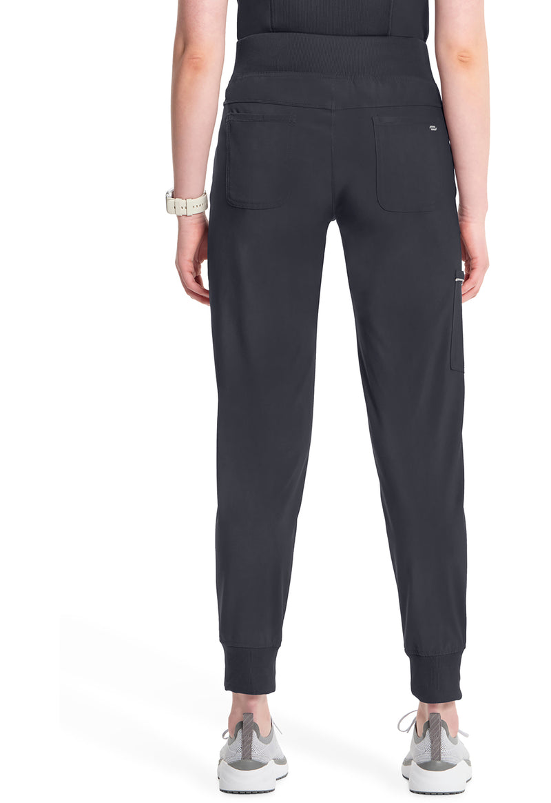Pewter - Cherokee IN Infinity Women Scrub Pants - Back View