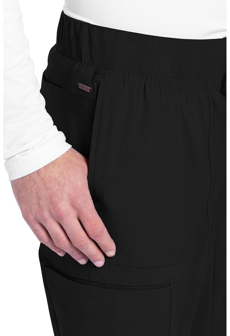 Black - Men's Mid Rise Jogger (View 2)