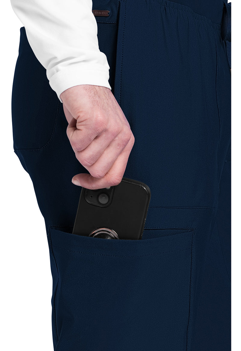 Navy - Men's Mid Rise Jogger (View 3)