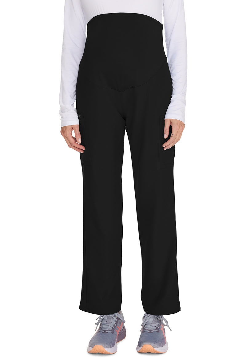 Black - Cherokee WW Originals Ultra Women Scrub Pants - Front View
